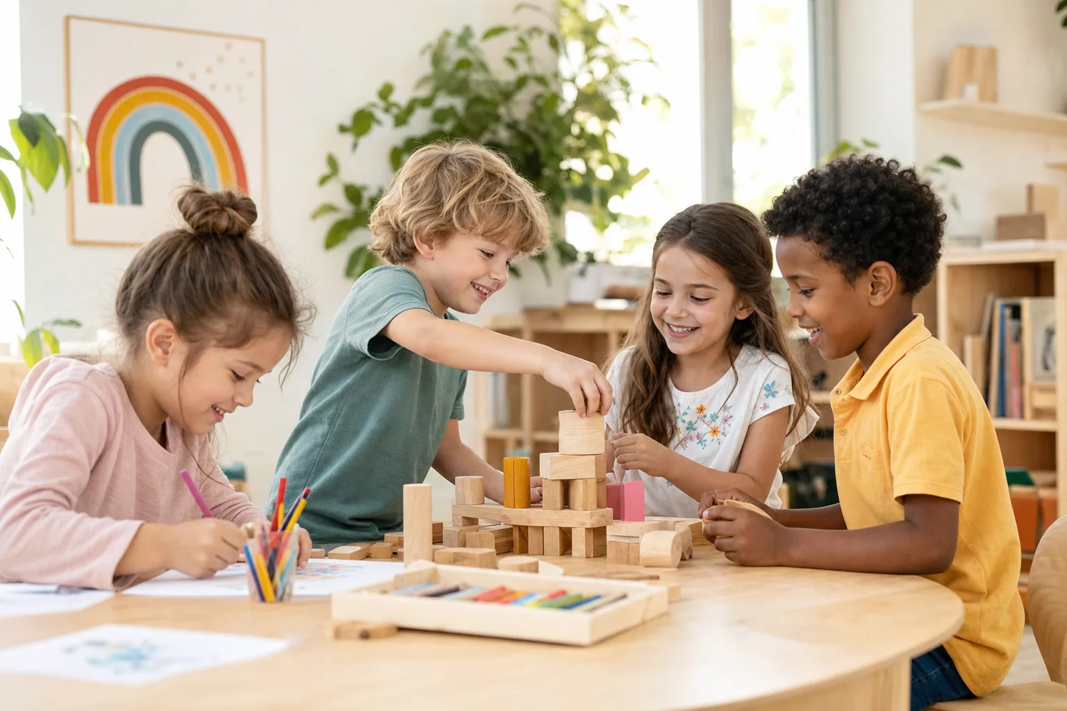 Des enfants qui apprennent et s'épanouissent ensemble